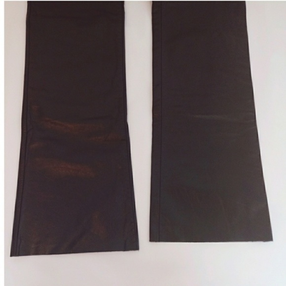 Express 100% leather black biker pants 4/5 NWT - Picture 4 of 8